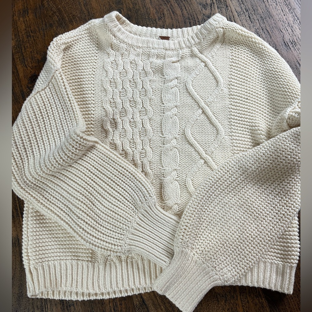 Free People chunky knit sweater